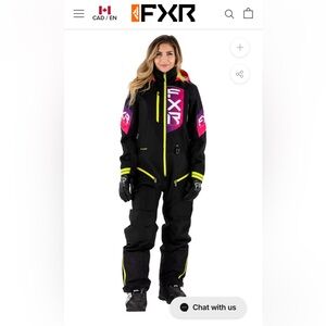 FXR WOMEN'S RECRUIT LITE MONOSUIT used 3 times size 10